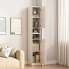 Muvu Balta moderni aukšta loft stiliaus knygų spinta, 180 cm
