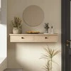 Muvu Kabanti lentyna su stalčiais, moderni loft stiliaus sieninė spintelė, ruda