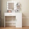 Muvu Makijažo stalas su led veidrodžiu modernus glamour