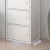 Muvu Modernus erdvus baltas komoda su stalčiais, 78 cm