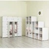 Muvu Modulinė spinta, balta, erdvus drabužių spinta, XL