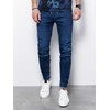 Blue Vyriškos jeans joggers p907 - mėlynas