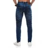 Blue Vyriškos jeans p1375 - mėlynas