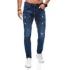 Blue Vyriškos jeans p1375 - mėlynas