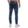Blue Vyriškos jeans p1444 - mėlynas