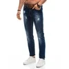 Blue Vyriškos jeans p1455 - mėlynas