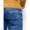 Blue Vyriškos jeans skinny fit p1007 - mėlynas