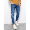 Blue Vyriškos jeans skinny fit p1007 - mėlynas
