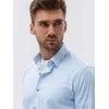 Blue vyriški marškiniai ilgomis rankovėmis – šviesiai mėlyni k609