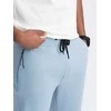 Blue Vyriškos sweatpants joggers - light mėlynas v2 om-pask-0142