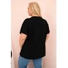 Blue women's blouse - juodas || navy mėlynas