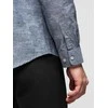 Cotton Klasikiniai vyriški flanelės medvilniniai languoti marškiniai – pilki v3 om-shcs-0157