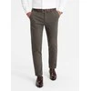 CLASSIC Klasikinės vyriškos minkštos tekstūruotos chino kelnės - chaki spalvos v2 om-pacp-0188
