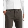 CLASSIC Klasikinės vyriškos minkštos tekstūruotos chino kelnės - chaki spalvos v2 om-pacp-0188