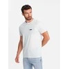 Cotton medvilniniai marškinėliai - baltai pilki v3 om-tsfp-0188