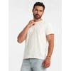 Cotton medvilniniai marškinėliai - kreminės spalvos v7 om-tsfp-0184