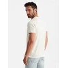 Cotton medvilniniai marškinėliai - kreminės spalvos v7 om-tsfp-0184