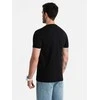 Cotton medvilniniai marškinėliai - juodi v2 om-tspt-0193