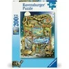 „Ravensburger“ dėlionė, 200 detalių, ropliai ant paveikslo rėmelio