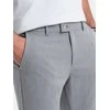 CLASSIC Elegantiškos vyriškos chino kelnės su klasikiniu kirpimu - šviesiai pilkos v1 om-pacp-0191