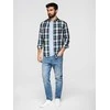 Blue Vyriškos CARROT FIT džinsinės kelnės su įbrėžimais – šviesiai mėlynos V1 OM-PADP-0250