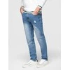 Denim Vyriškos CARROT FIT džinsinės kelnės su įbrėžimais – šviesiai mėlynos V1 OM-PADP-0250