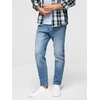 Blue Vyriškos CARROT FIT džinsinės kelnės su įbrėžimais – šviesiai mėlynos V1 OM-PADP-0250