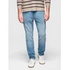 Blue Vyriškos CARROT FIT džinsinės kelnės su įbrėžimais – šviesiai mėlynos V1 OM-PADP-0250