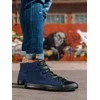 Sneakers vyriški laisvalaikio sportbačiai - tamsiai mėlyni t378