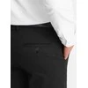 CLASSIC Vyriškos klasikinės chino kelnės su smulkia tekstūra - juodos v5 om-pacp-0188