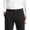 CLASSIC Vyriškos klasikinės chino kelnės su smulkia tekstūra - juodos v5 om-pacp-0188