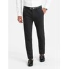 CLASSIC Vyriškos klasikinės chino kelnės su smulkia tekstūra - juodos v5 om-pacp-0188