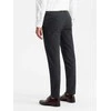 CLASSIC Vyriškos klasikinės chino kelnės su smulkia tekstūra - grafito spalvos v4 om-pacp-0188