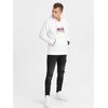 CLASSIC Vyriškas klasikinis raštuotas kengūros džemperis – baltas v1 om-ssps-0150