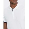 Cotton vyriški medvilniniai polo marškinėliai – balti v1 om-poss-0113