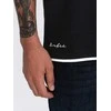 Cotton vyriški medvilniniai polo marškinėliai – juodi v8 om-poss-0113