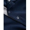 Cotton vyriški medvilniniai polo marškinėliai – tamsiai mėlyni v4 om-poss-0113