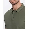 Cotton vyriški medvilniniai polo marškinėliai – alyvuogių spalvos v6 om-poss-0113