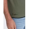 Cotton vyriški medvilniniai polo marškinėliai – alyvuogių spalvos v6 om-poss-0113