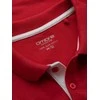 Cotton vyriški medvilniniai polo marškinėliai – raudoni v2 om-poss-0113