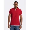 Cotton vyriški medvilniniai polo marškinėliai – raudoni v2 om-poss-0113