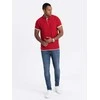 Cotton vyriški medvilniniai polo marškinėliai – raudoni v2 om-poss-0113