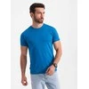Cotton vyriški medvilniniai marškinėliai – mėlyni v12 om-tsbs-0146