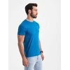 Cotton vyriški medvilniniai marškinėliai – mėlyni v12 om-tsbs-0146