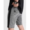 Denim vyriški džinsiniai šortai - pilki w363