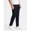 Blue Vyriškos elegantiškos klasikinio kirpimo chino kelnės - tamsiai mėlynos v3 om-pacp-0191