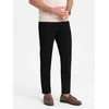 CLASSIC Vyriškos elegantiškos klasikinio kirpimo chino stiliaus kelnės - juodos v4 om-pacp-0191