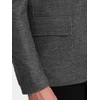 vyriška striukė su alkūnių lopynėmis - juoda v5 om-blzb-0108