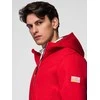 Fleece Vyriška striukė su fliso viduriu SOFTSHELL-raudona V6 OM-JANP-0137