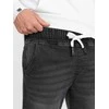 Denim Vyriškos džinsinės JOGGER kelnės su įbrėžimais – juodos V2 OM-PADJ-0150